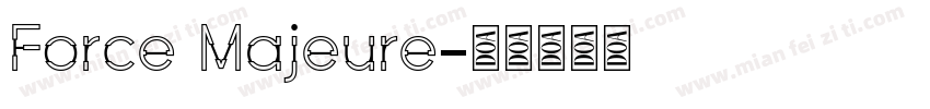 Force Majeure字体转换